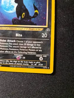 2001 Pokemon Neo Discovery Umbreon Holo #13/75 - Image 4