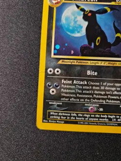 2001 Pokemon Neo Discovery Umbreon Holo #13/75 - Image 5