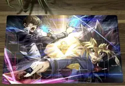 YuGiOh Duel Playmat Yugi Kaiba TCG CCG Trading Card Game Mat Pad - Image 1