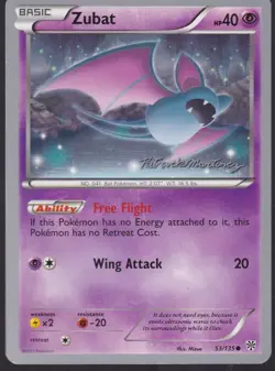 Zubat 2015 Common World Championship Decks 53/135 Pokemon Trading Card TCG - Image 1