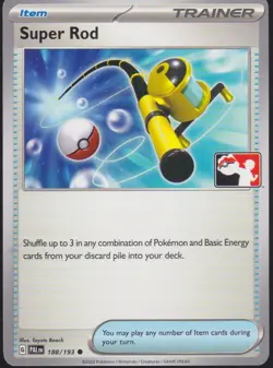 Super Rod Common Prize Pack Series Cards 188/193 Pokemon Trading Card TCG - Image 1