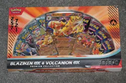 New Pokemon TCG Blaziken ex & Volcanion ex Premium Collection w/ Destined Rivals - Image 1