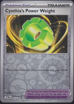 Cynthia's Power Weight Uncommon SV10: Destined Rivals 162/182 Pokemon Card TCG - Image 1