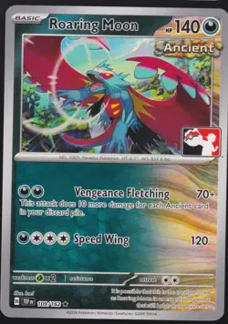 Roaring Moon Rare Prize Pack Series Cards 109/162 Pokemon Trading Card TCG - Image 1