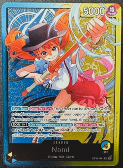 Nami OP11-041 Alt Art Leader - One Piece TCG Learn Together Nami Deck - Image 1