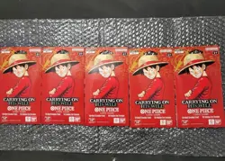 5x ENGLISH One Piece CCG: Carrying On His Will - Sleeved Booster Pack lot OP-13 - Image 1