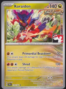 Koraidon Rare Prize Pack Series Cards 119/162 Pokemon Trading Card TCG - Image 1