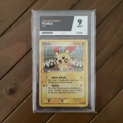 Plusle 13/17 Pop Series 1 2004 Pokemon Card - Ace Graded Mint 9 - Image 1