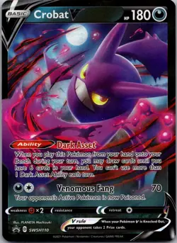 Crobat V Holo Promo SWSH: Sword & Shield Promo Cards SWSH110 NM - Image 1