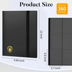 Fabmaker Trading Card Binder 9 Pocket Holds 360 Cards Purple - Image 3