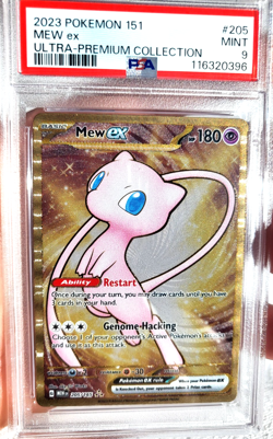 Mew ex - (151 Metal Card) 205/165 Sv: Scarlet & Violet 151 Regular PSA 9 - Image 1