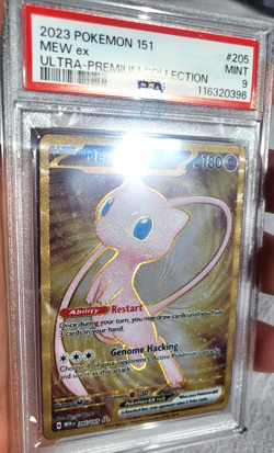 Mew ex - (151 Metal Card) 205/165 Sv: Scarlet & Violet 151 Regular PSA 9 - Image 3