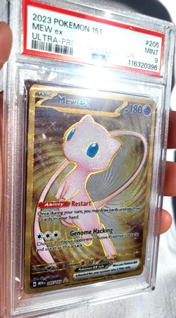 Mew ex - (151 Metal Card) 205/165 Sv: Scarlet & Violet 151 Regular PSA 9 - Image 4