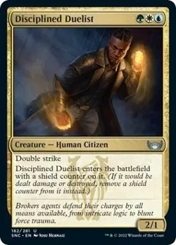 Disciplined Duelist (Foil) 182 MTG NM - Streets of New Capenna - Image 1
