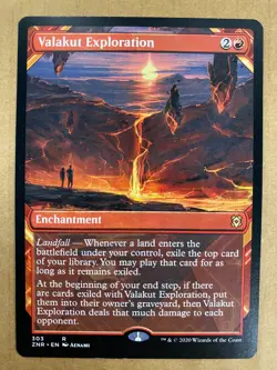 MTG 1x SHOWCASE Valakut Exploration # 303 Zendikar Rising Magic Gathering x1 NM - Image 1