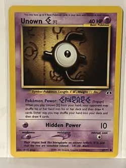 Unown [E] 67/75 Neo Discovery NM Pokemon Fast Shipping - Image 1