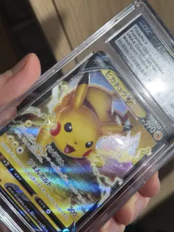 MISALIGNED TEXTURE ERROR Japanese Pikachu V Full Art 045/184 VMAX Climax CGC 10 - Image 4