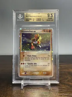 2004 Pokemon Hitmonchan ex HOLO Ruby & Sapphire Spanish #98 BGS 9.5 - Image 1