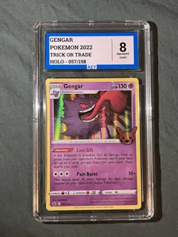 Pokemon Gengar Holo Trick Or Trade 057/198 Grade 8 AEY - Image 1