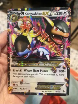 M Kangaskhan EX 79/106 2014 XY Flashfire Pokemon Card Ultra Rare Mega - Nm - Image 1