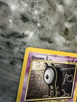 Unown (A) Holofoil Rare 14/75 Neo Discovery Pokemon TCG - Moderate Play - Image 2