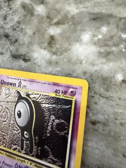 Unown (A) Holofoil Rare 14/75 Neo Discovery Pokemon TCG - Moderate Play - Image 3