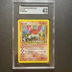 2001 Pokemon Neo Revelation #7 Ho-Oh Hologrpahic SGC 4 VG-EX - Image 3