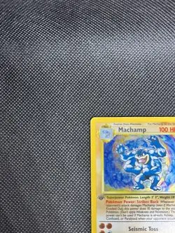 Pokemon TCG Machamp 8/102 Base Set Holo Rare 1st Edition WOTC Vintage - Image 3