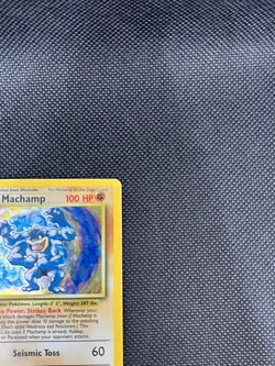 Pokemon TCG Machamp 8/102 Base Set Holo Rare 1st Edition WOTC Vintage - Image 4