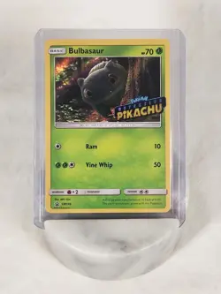 Pokemon Bulbasaur Promo Detective Pikachu Stamped Holo SM198 Basic English NM - Image 1