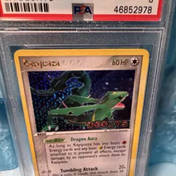 Pokemon TCG Rayquaza EX Deoxys Reverse Holo Rare 22/107 PSA 8 2005 - Image 2