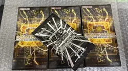 3 Box Yu-Gi-Oh OCG LIMIT OVER COLLECTION THE HEROES Box+Promo shrink wrap - Image 1