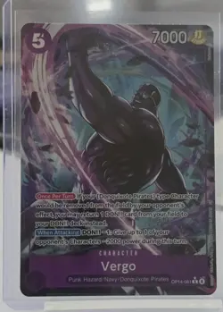 One Piece TCG Vergo OP14-061 R - Alt Art - The Azure Sea's Seven One Piece NM - Image 3