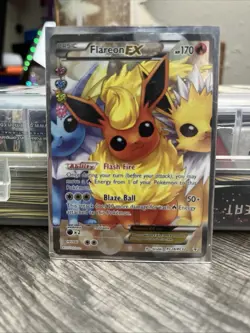 Flareon EX RC28/RC32 Full Art Holographic Pokemon Card - Image 4