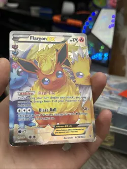 Flareon EX RC28/RC32 Full Art Holographic Pokemon Card - Image 5