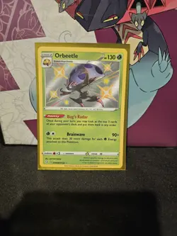 Orbeetle SV009/SV122 Shiny Holo Rare Shining Fates Pokemon Card - Image 1