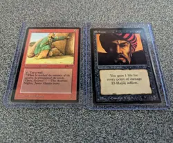 MTG Arabian Nights Ali Baba and El-Hajjaj CCG Cards Magic the Gathering - Image 1