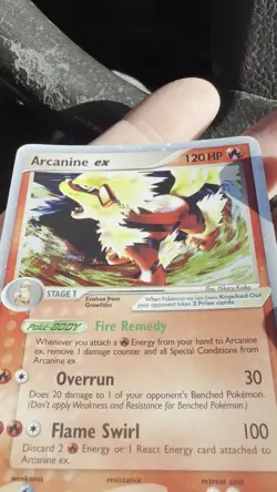 Arcanine EX Holo Pokemon Card 83/92 Legend Maker Series - Image 2