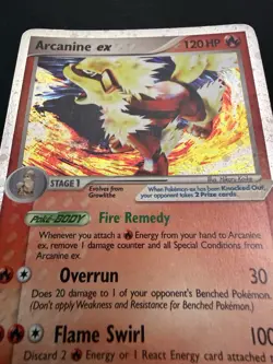 Arcanine EX Holo Pokemon Card 83/92 Legend Maker Series - Image 3