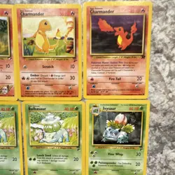 Pokemon TCG Base Set/Gym Challenge 9 Card Lot - Charmander, Bulbasaur, Ivysaur,… - Image 3
