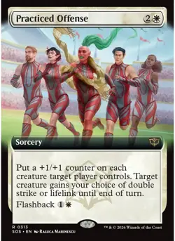 Practiced Offense (Extended Art) 313 MTG NM - Secrets of Strixhaven - Image 1