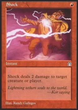 4 x Shock - Stronghold - NM-Mint - MTG - Image 1