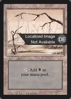 Swamp (DE, #298) Foreign Black Border German MP MTG - Image 1
