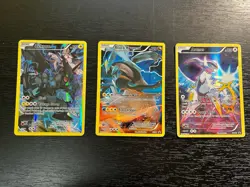 Pokemon XY Holo Card Lot Zekrom Black Kyurem Arceus 3 Cards English - Image 1