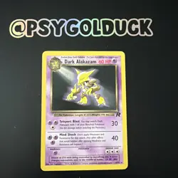 Pokemon Dark Alakazam TCG Team Rocket 18/82 Regular Rare Unlimited Card B15 - Image 1