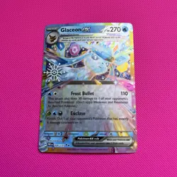 Pokemon TCG S&V Prismatic Evolutions Glaceon EX Card 026/131 Double Rare - Image 1