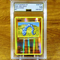 Pokemon XY Evolutions Onix 61/108 AGS Gem-MT 10 Common Reverse Holo 2016 - Image 1