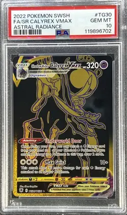 2022 Pokemon Astral Radiance ** FA/SR CALYREX VMAX ** # TG30 💎PSA 10 💎 - Image 1
