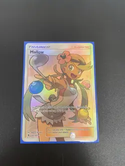 Mallow 145/145 Holo Pokemon TCG SM Guardians Rising Supporter Card NM Near Mint - Image 1