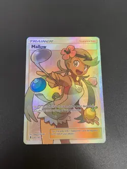 Mallow 145/145 Holo Pokemon TCG SM Guardians Rising Supporter Card NM Near Mint - Image 2